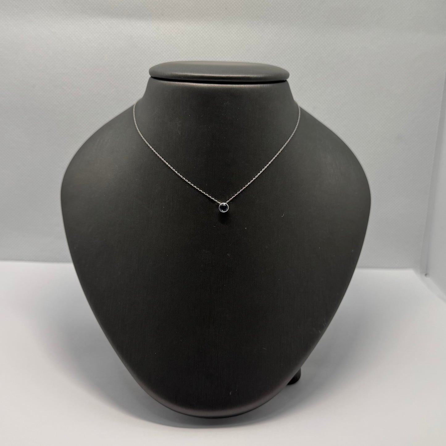 Sapphire Bezel Pendant