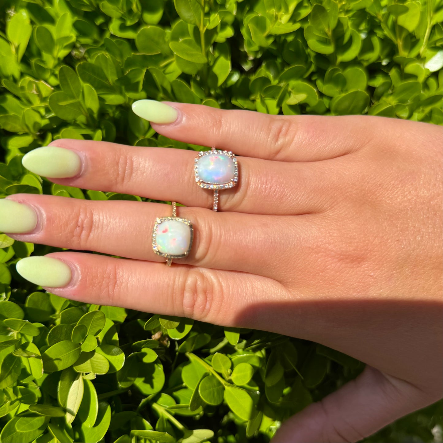 Opal and Diamond Ring