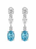 Blue Lab Diamond Drop Earrings