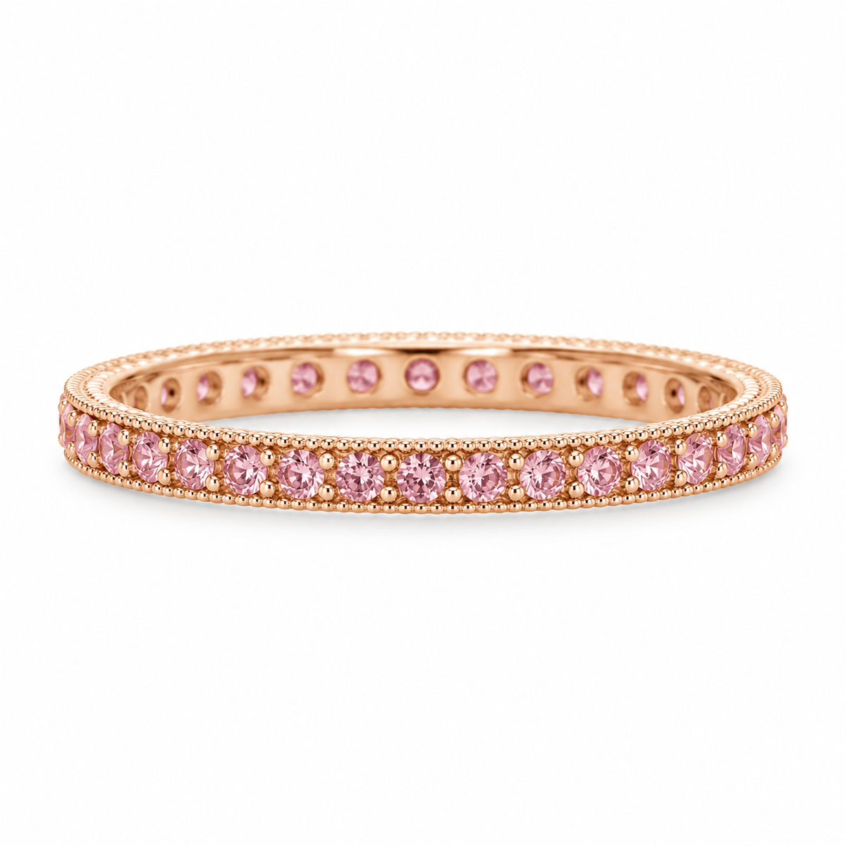 Pink Diamond Eternity Band