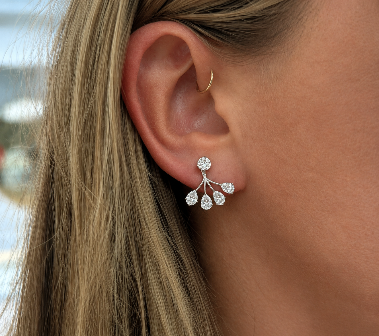 Diamond Jacket Earrings