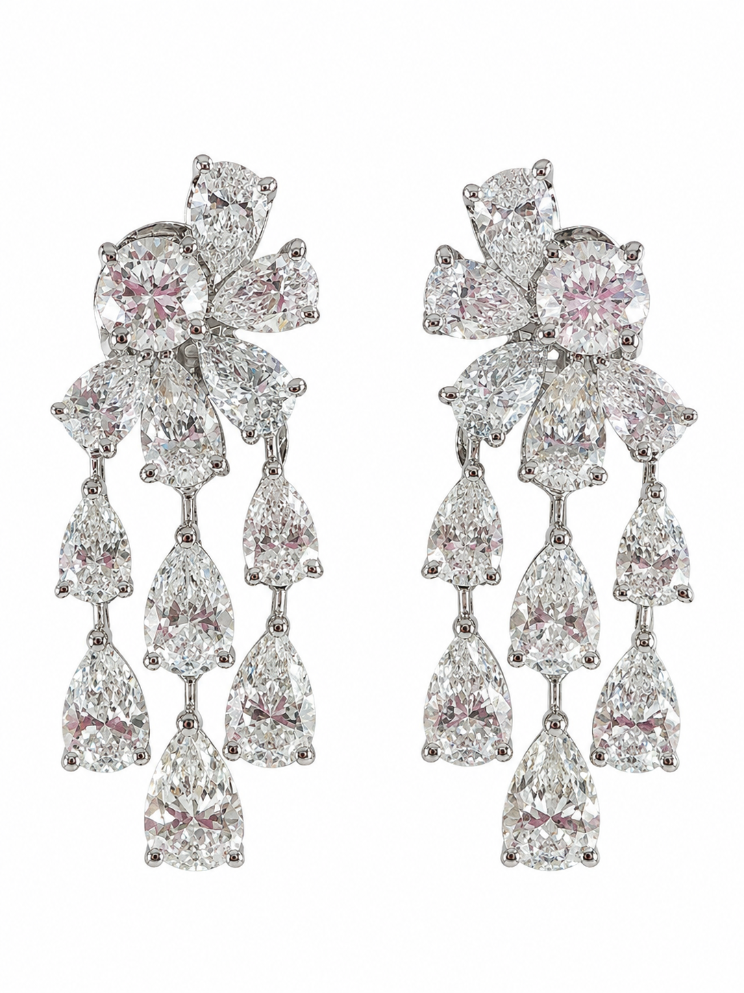 The Fleur Cascade Earrings