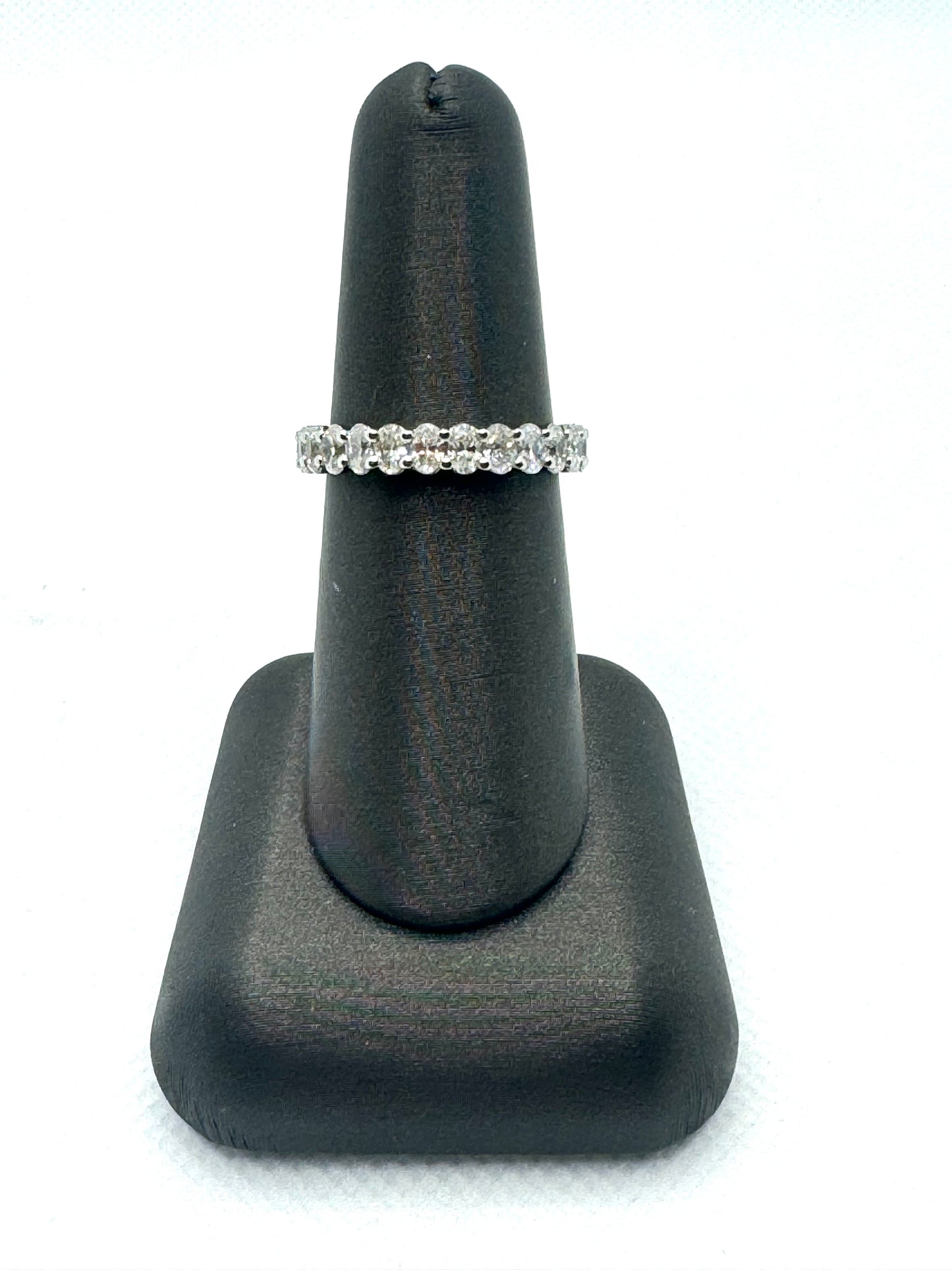 Oval Natural Diamond Eternity Band