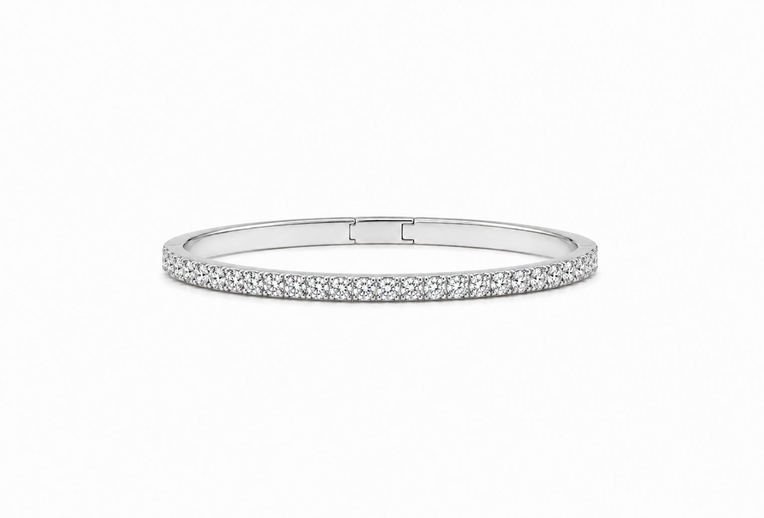White Gold Diamond bangle