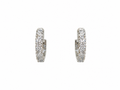 2 CTW Lab Grown Diamond Inside-Out Hoop Earrings