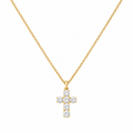 1 CTW Lab Grown Diamond Cross Pendant