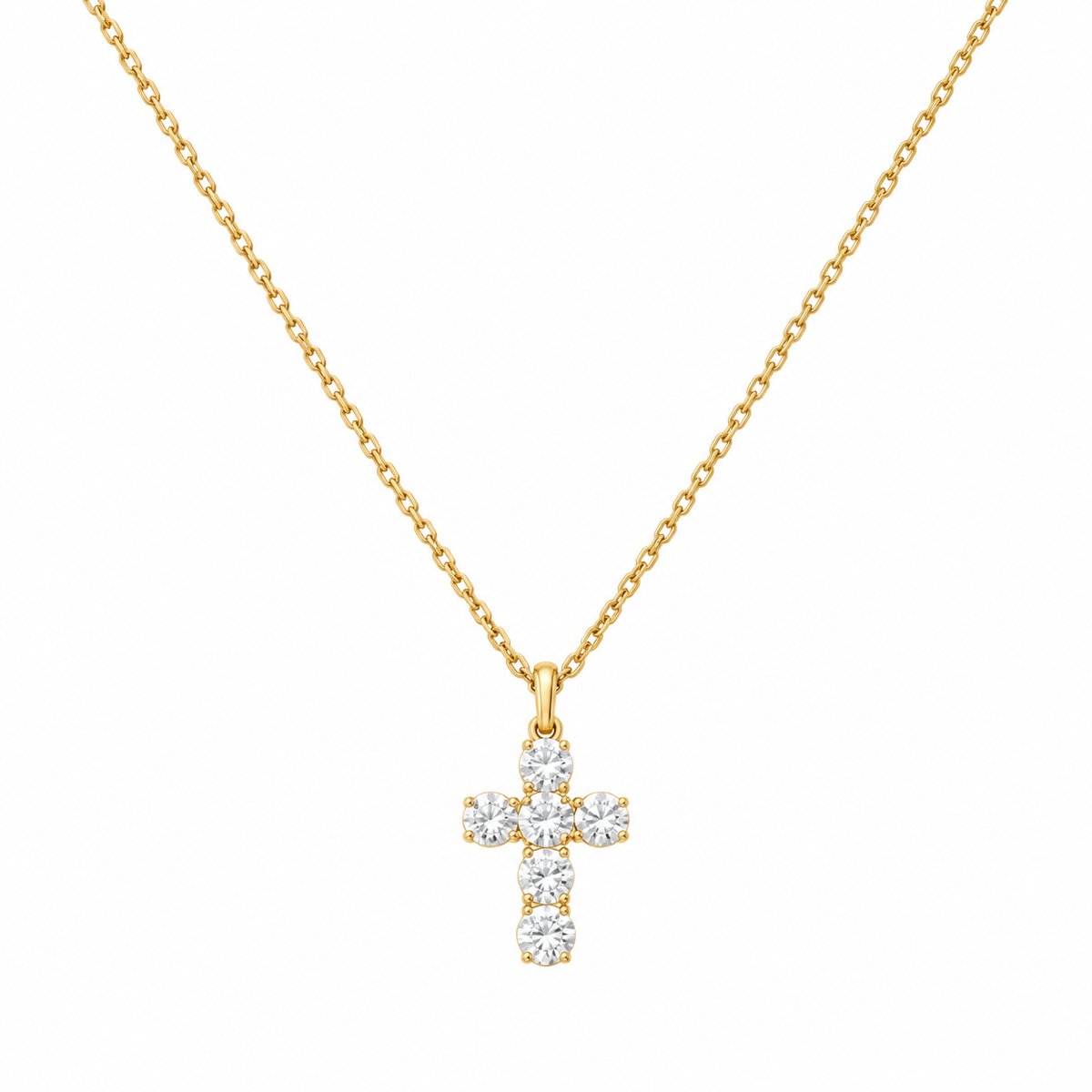 1 CTW Lab Grown Diamond Cross Pendant