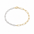 Marquise & Paperclip Link Bracelet