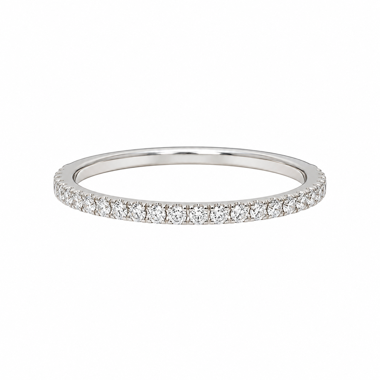 French Set Diamond Band