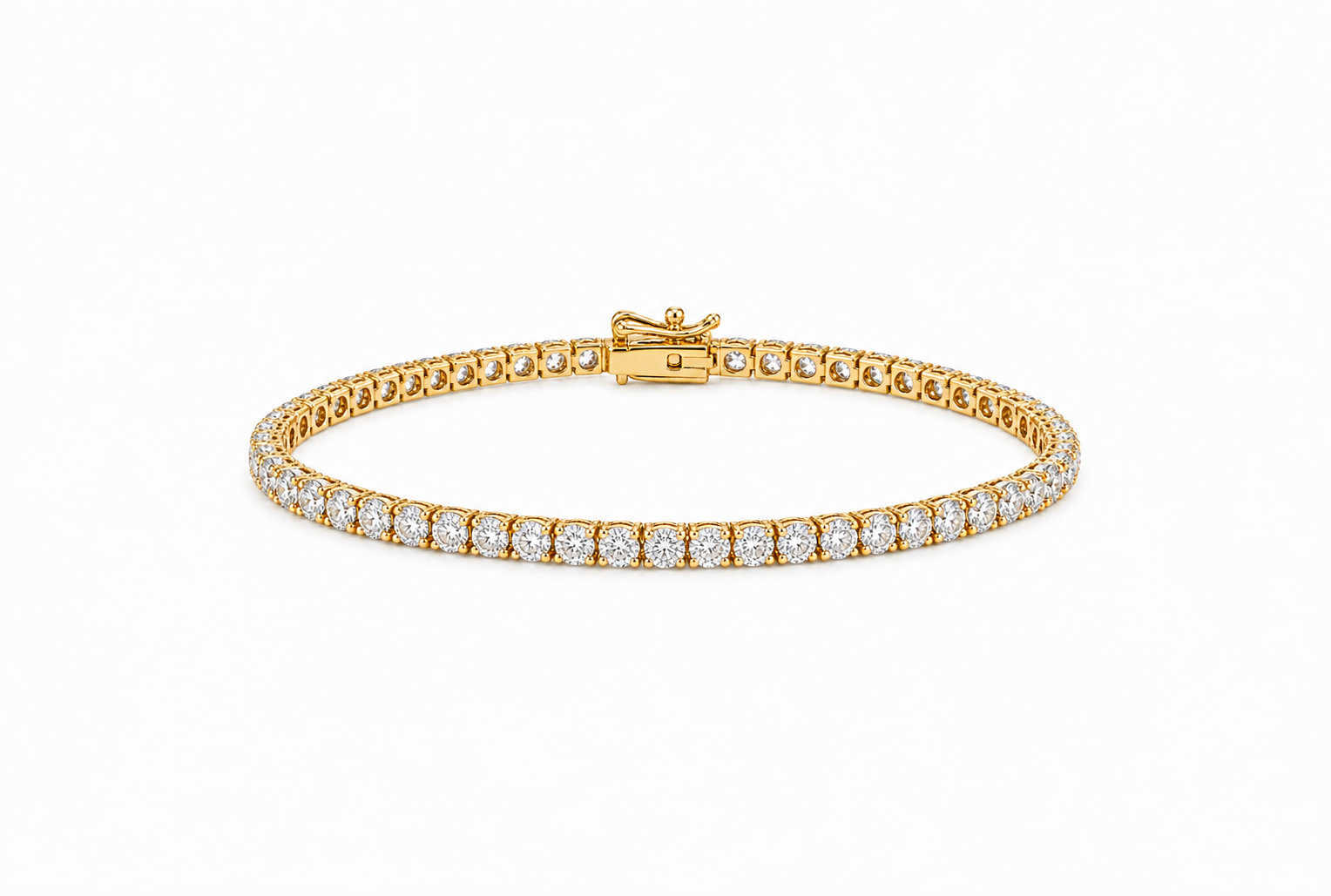 Classic Yellow Gold Tennis Bracelet
