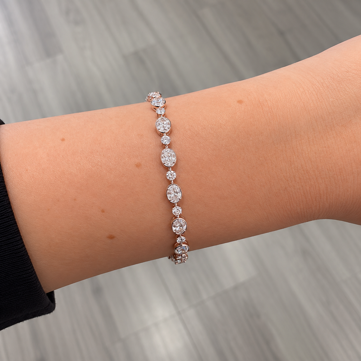Multi-Bezel Cut Diamond Bracelet
