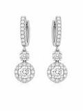 Halo Lab Diamond Drop Earrings