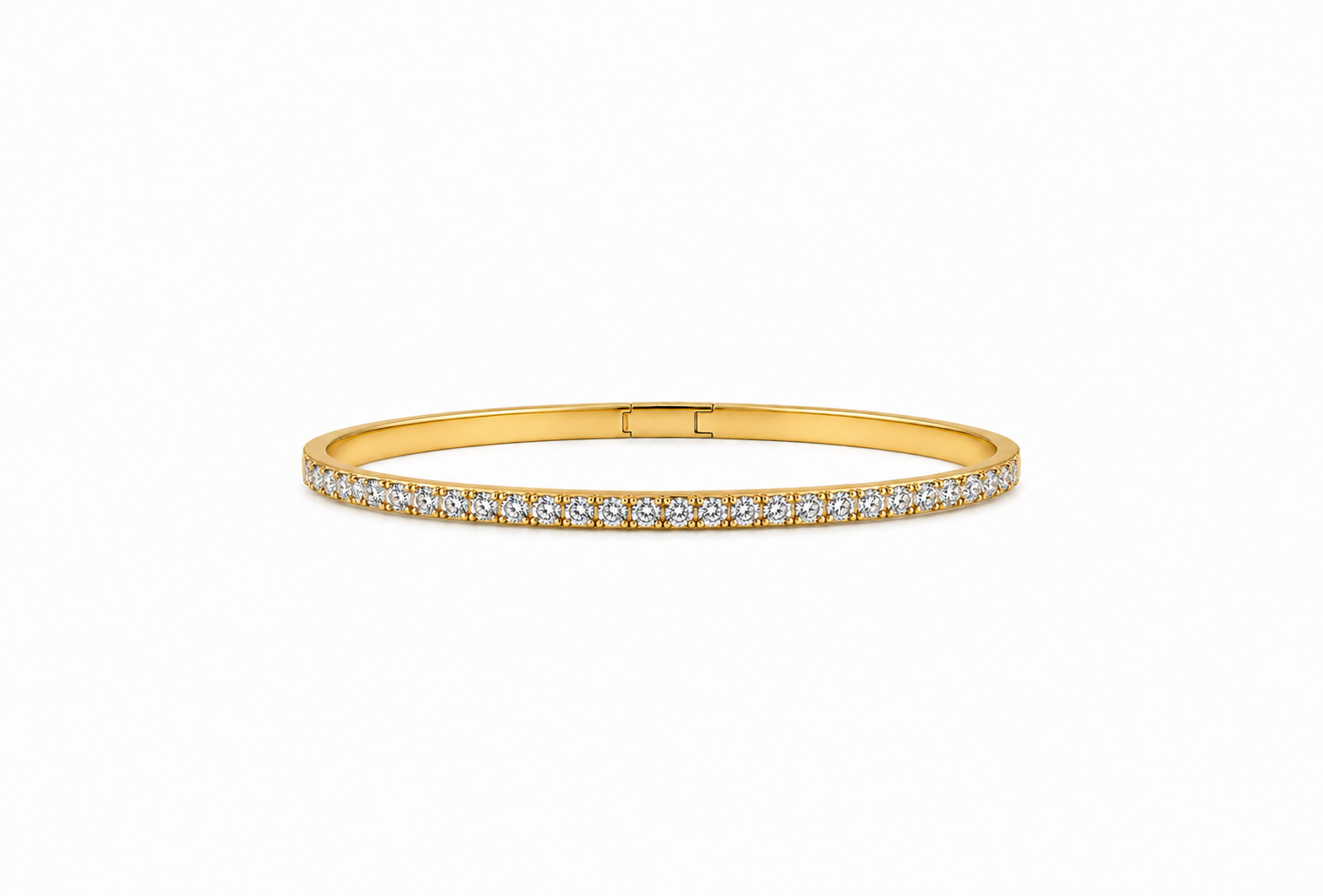 Yellow Gold Diamond Bangle
