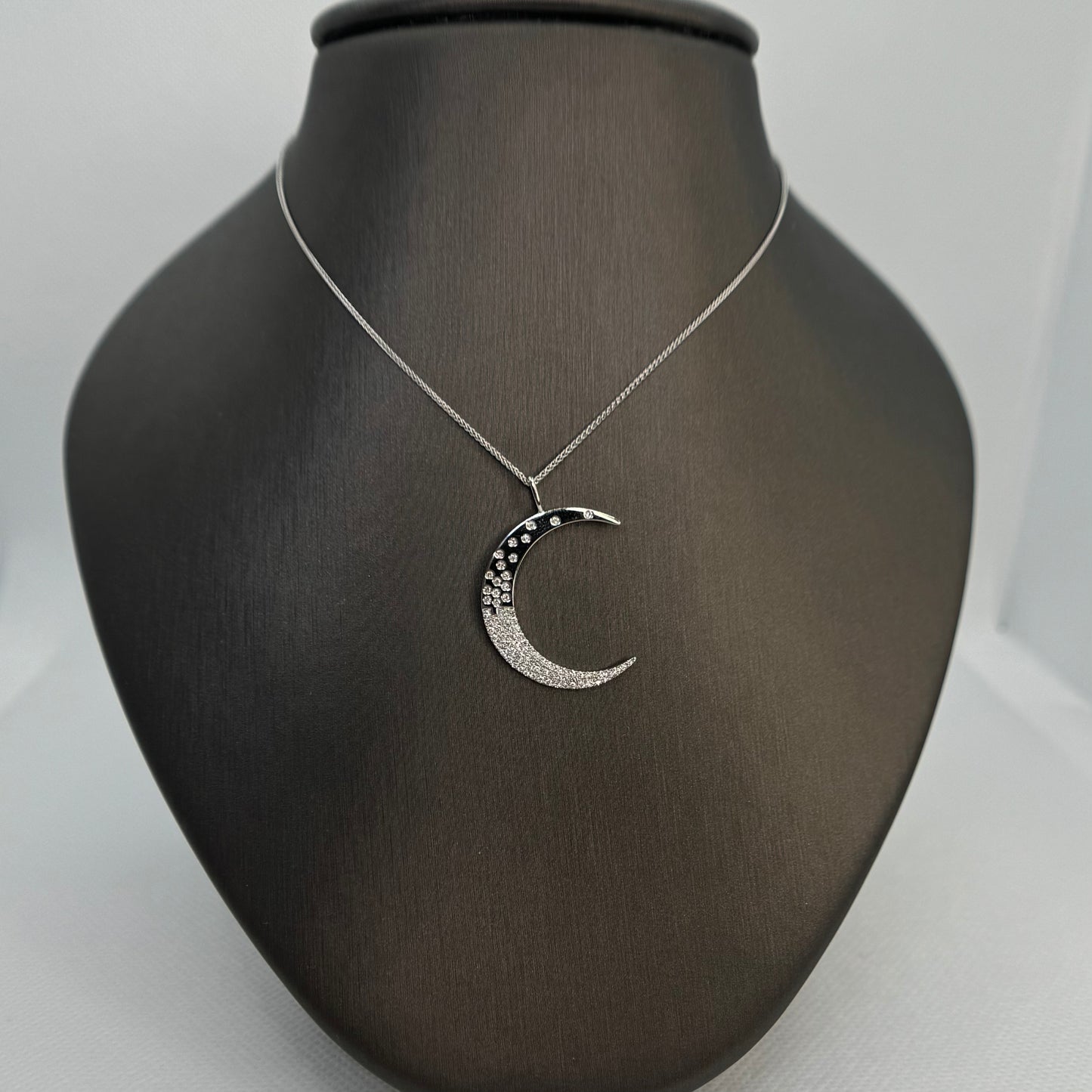 Diamond Moon Pendant