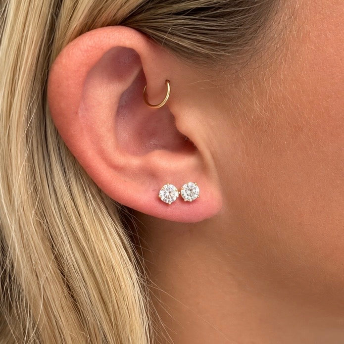 1 CTW Lab Grown Diamond Stud Earrings