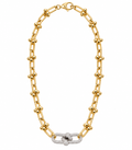 Diamond Pavé Jax Link Statement Necklace