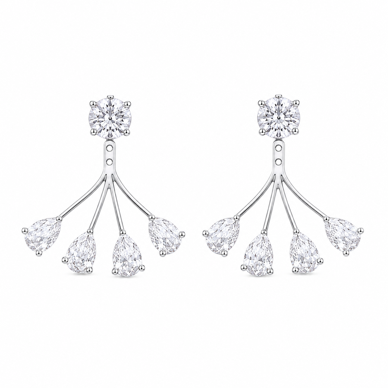 Diamond Jacket Earrings