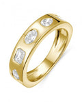 5-Stone Diamond Flat Set Band