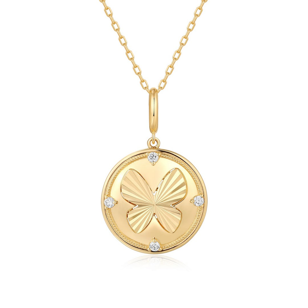 Butterfly Medallion Clip on Charm