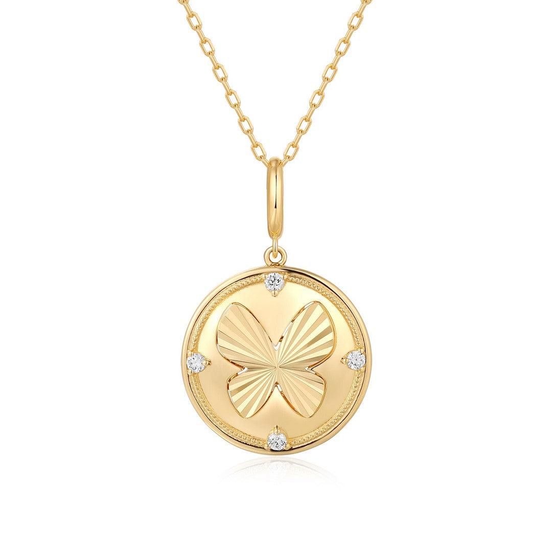 Butterfly Medallion Clip on Charm