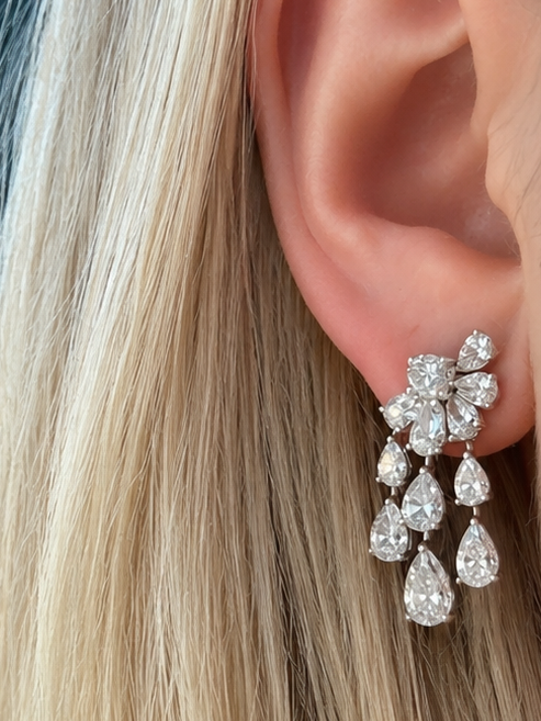 The Fleur Cascade Earrings