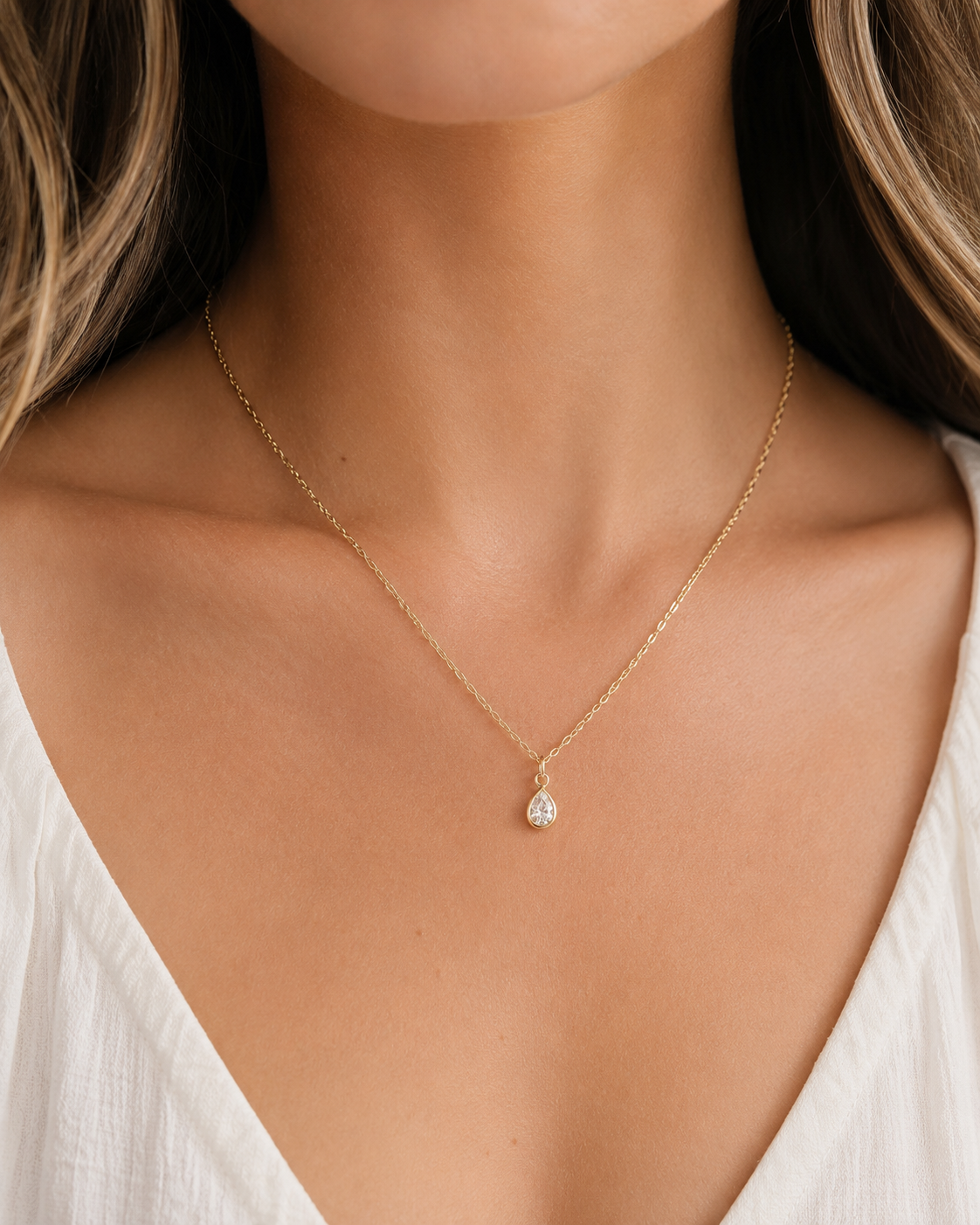 The Petite Pear Necklace