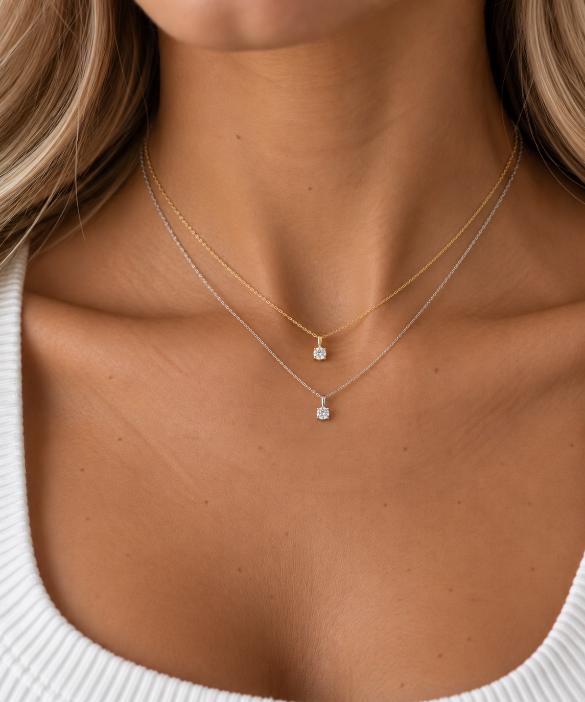.25 CT Lab Grown Round Diamond Pendant