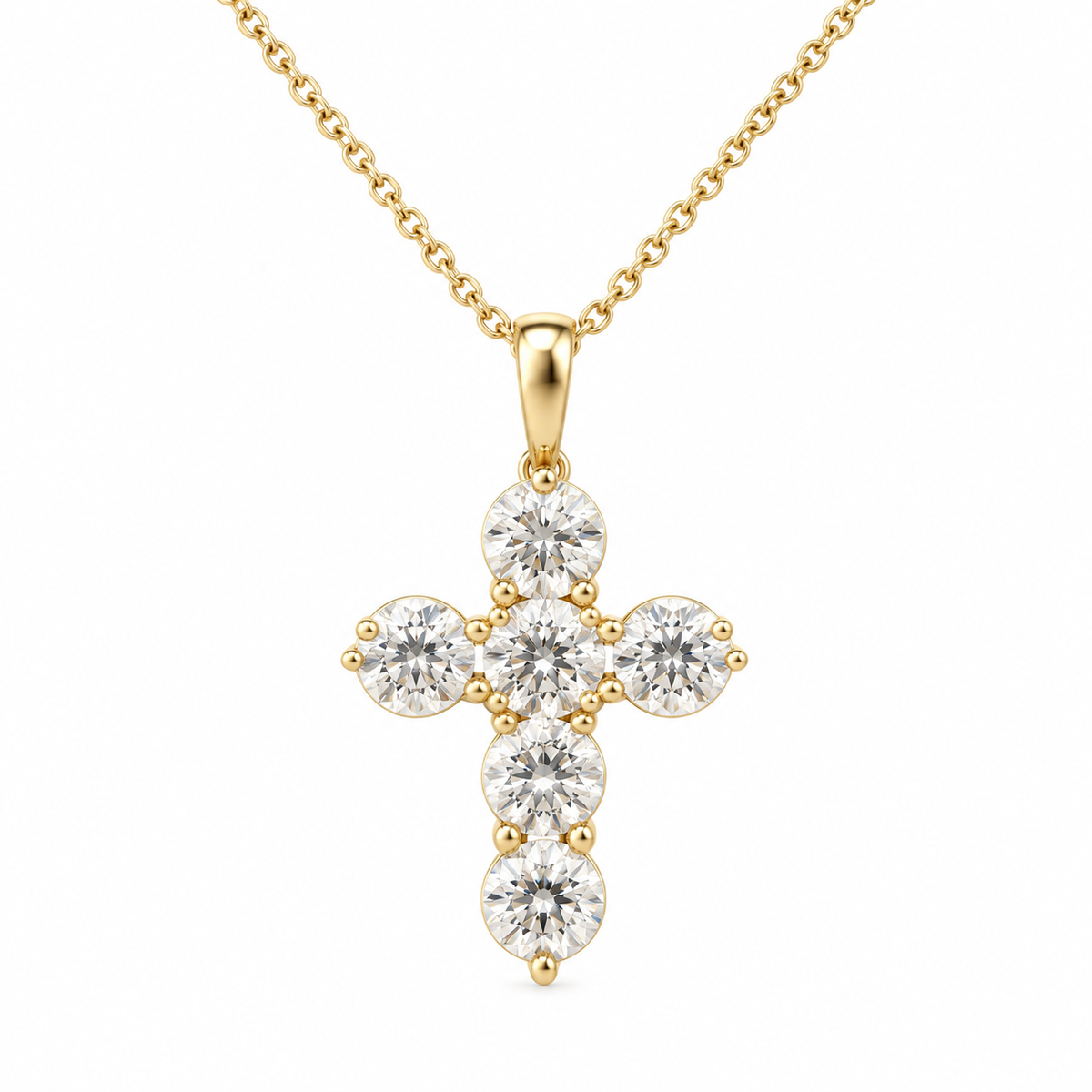 9.35 CTW Lab-Grown Diamond Cross Pendant