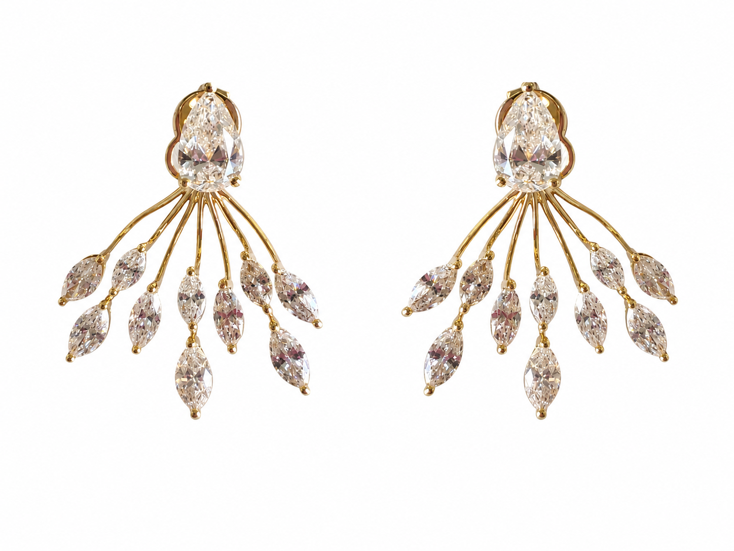 Fan Drop Earrings