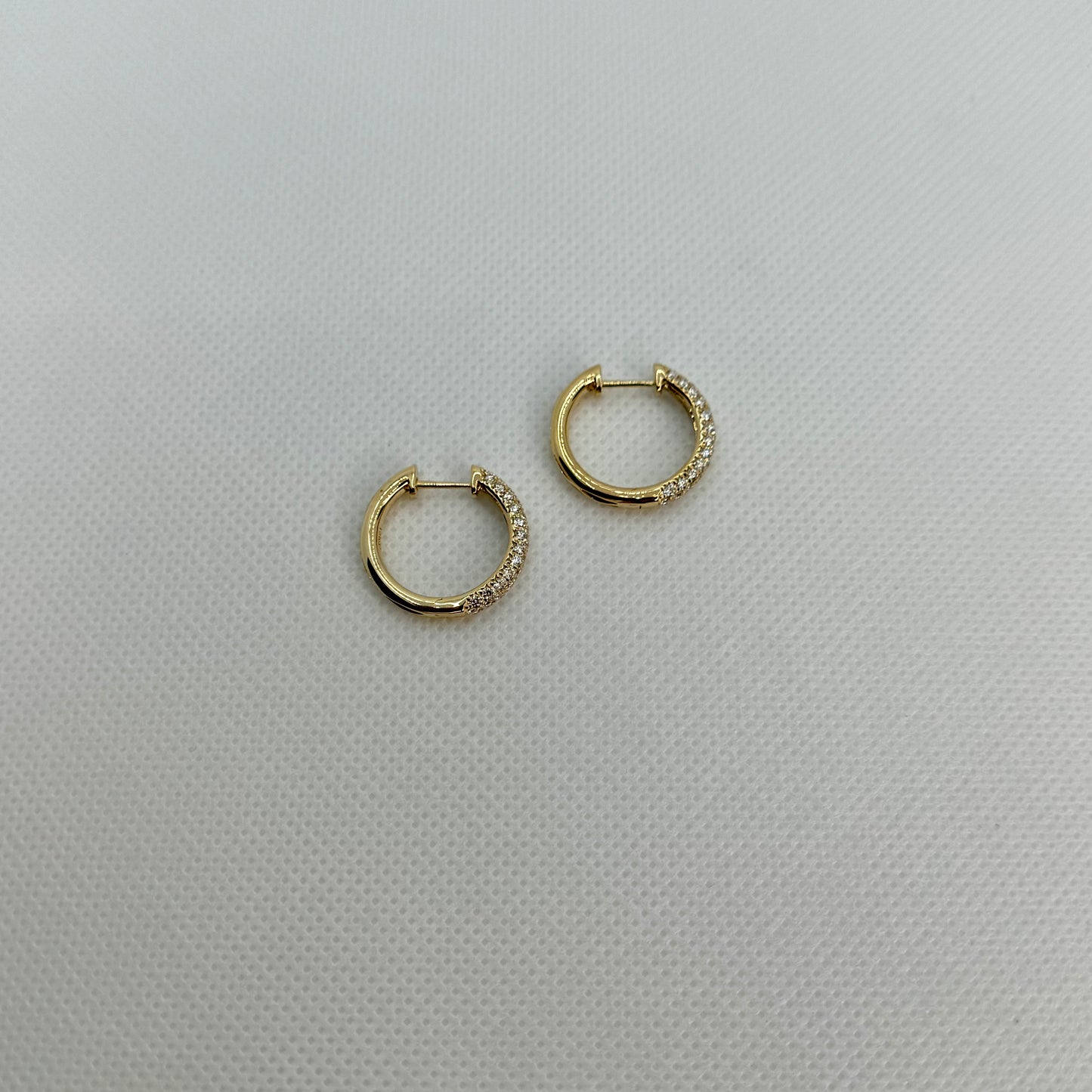 Pavé Diamond Hoops