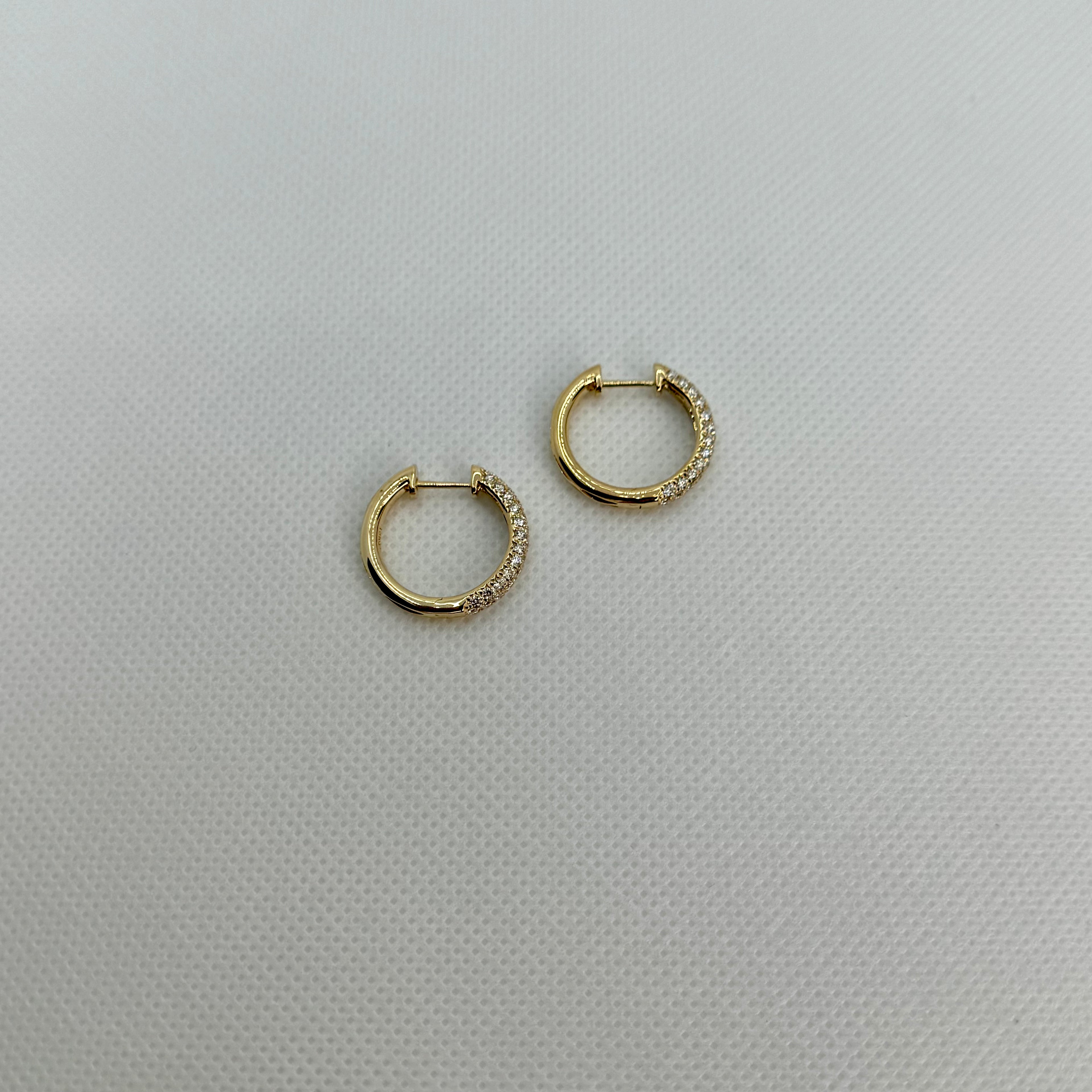 Pavé Diamond Hoops