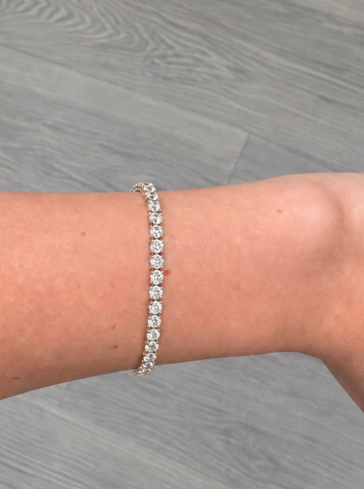 Classic Yellow Gold Tennis Bracelet