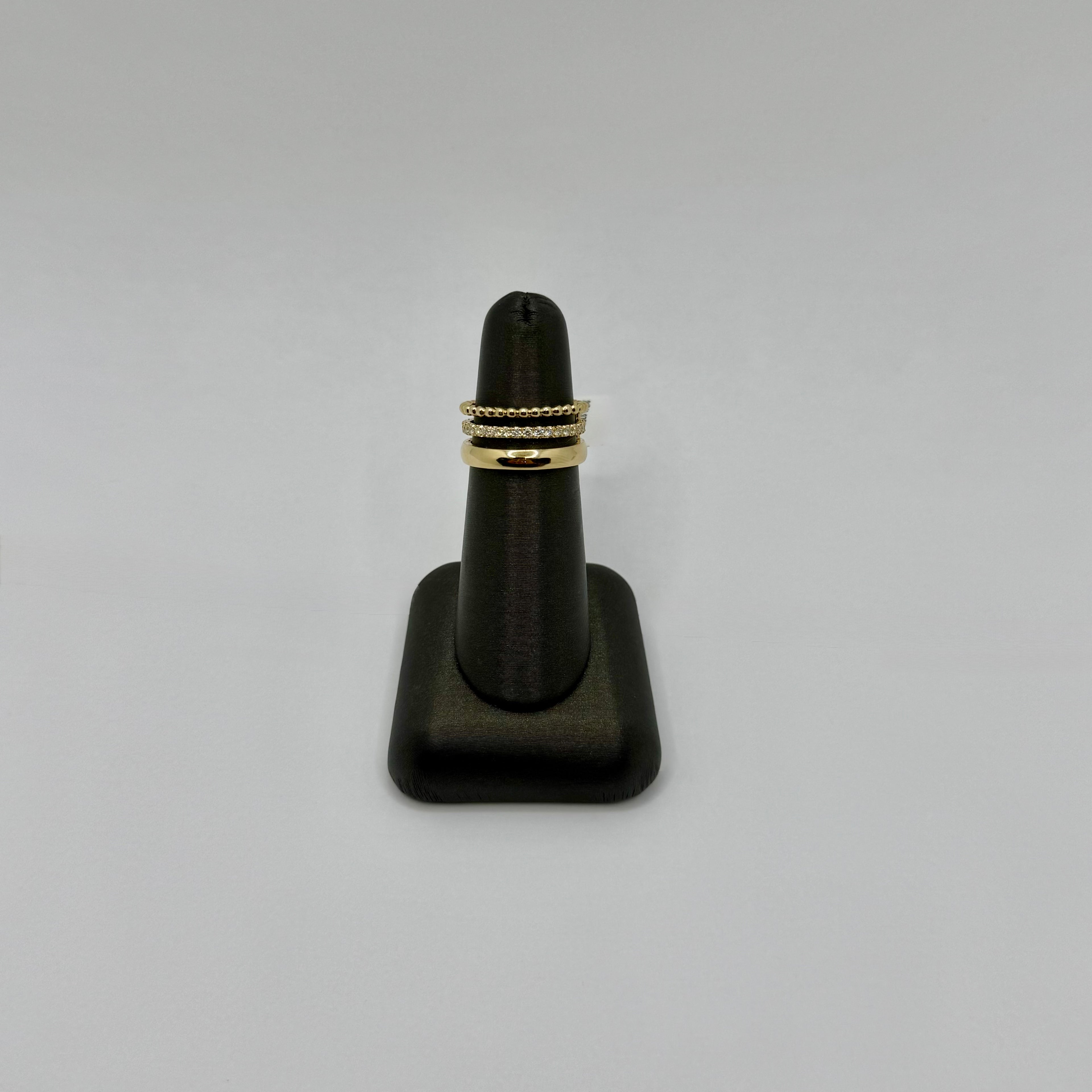 Triple Row Diamond Ring