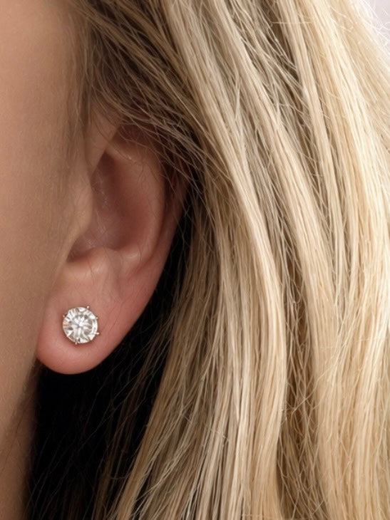 White Gold 14K 2.01CT Diamond Studs