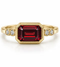 Garnet Emerald Ring