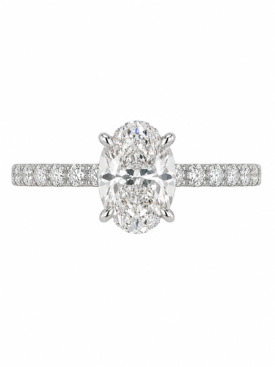 2.95 Oval Lab Diamond Ring -