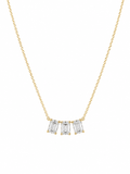Lab Emerald Trio Necklace