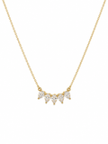 Five Pear Lab Grown Diamond Cluster Necklace