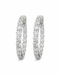 Inside Out Diamond Hoop Earrings
