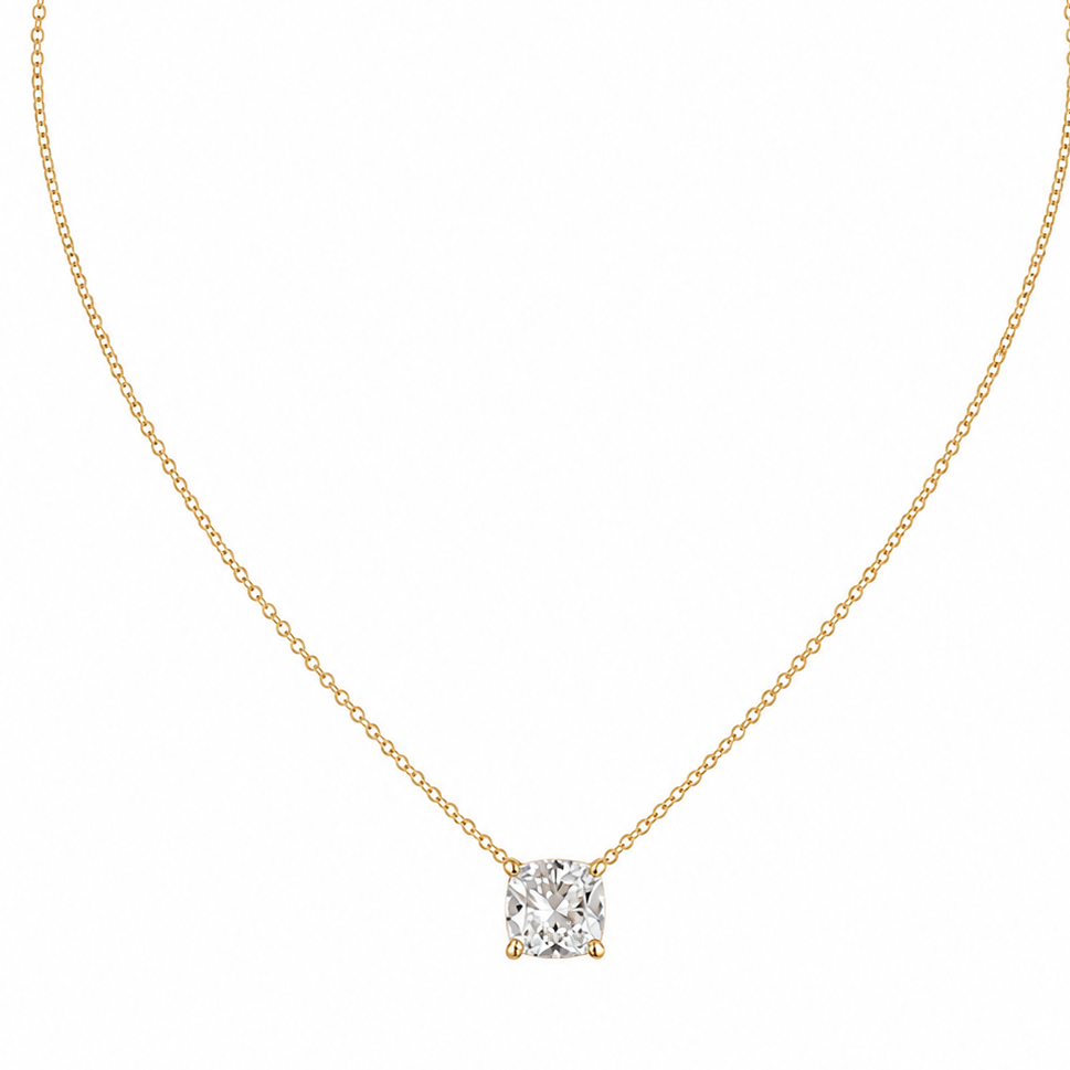 Cushion Lab Diamond Necklace