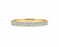 French Set Lab Grown Diamond Two-Tone Band