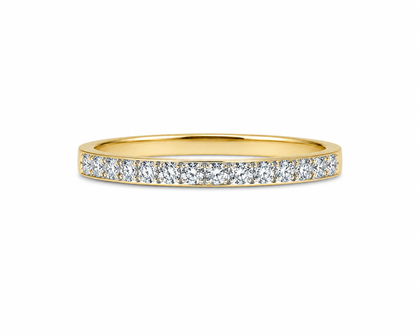 French Set Lab Grown Diamond Two-Tone Band