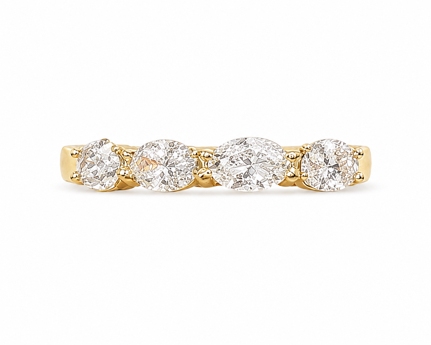 Oval Lab Diamond Band