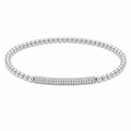 Beaded Pavé Diamond Bar Bracelet