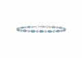 Blue & White Lab Diamond Bracelet