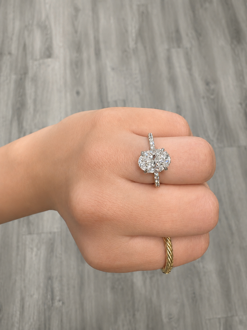 2.95 Oval Lab Diamond Ring -