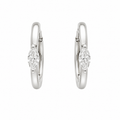 Marquise Cut Diamond Huggies