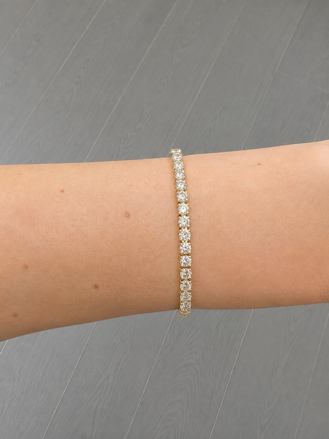 Classic Yellow Gold Tennis Bracelet