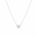 Diamond Heart White Gold Necklace