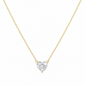 Diamond Heart Necklace Yellow Gold